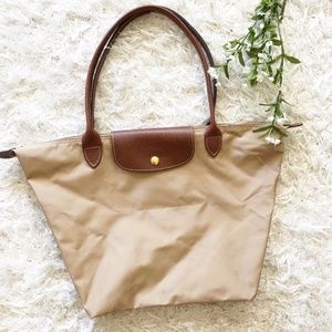 longchamp le pliage large beige